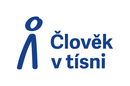 Človek v tiesni – logo